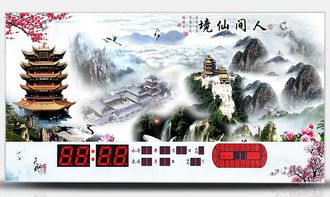 【爆款led數(shù)字萬(wàn)年歷/掛鐘/無(wú)框壁畫/禮品/現(xiàn)代裝飾畫】-