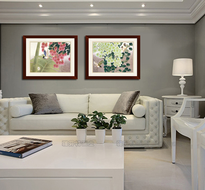 【雅芬特有框畫中國風(fēng)中式工筆花鳥國畫客廳書房走廊裝飾畫壁畫掛畫】?jī)r(jià)格,廠家,圖片,工藝畫,惠州市雅芬特裝飾品-