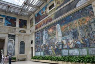 車(chē)城攬萃 曠世藝術(shù)精品《底特律工業(yè)》壁畫(huà)